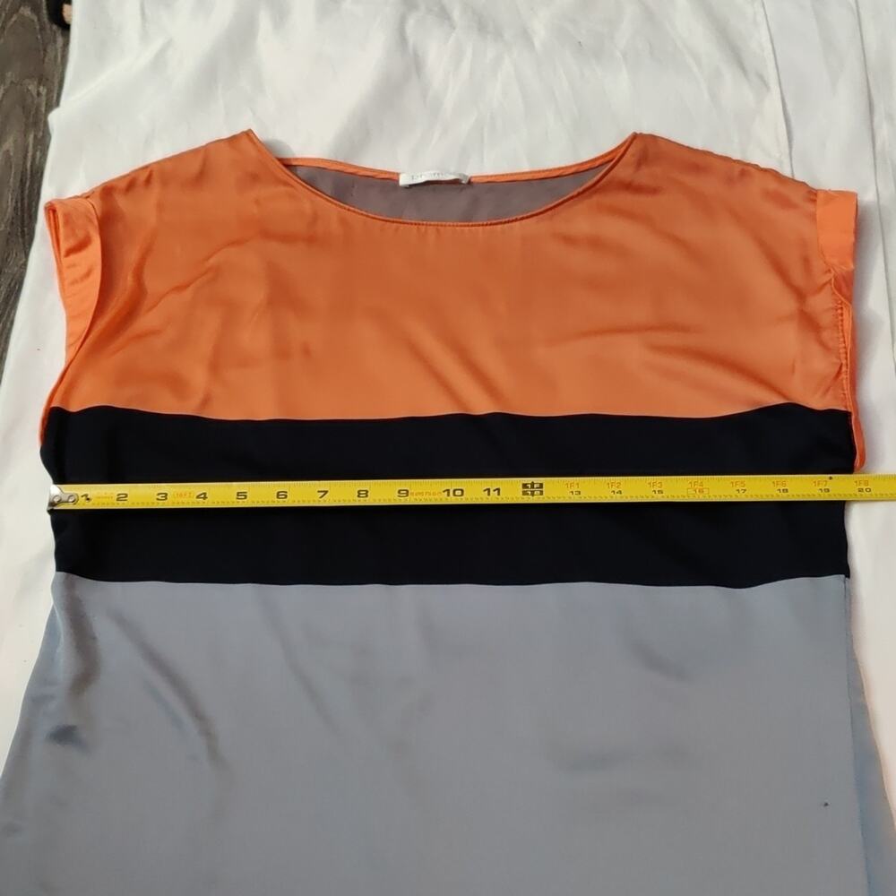 Promod Sleeveless Color Block Lined Shift Mini Dr… - image 3